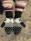 HIMALAYAN HANDKNITTED WOOL MITTEN WITH FLEECE LINING