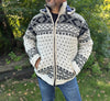 Wool hand-knitted fleece lined Jacket -Free shipping