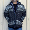 Wool hand-knitted fleece lined Jacket -Free shipping
