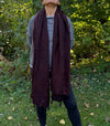 HIMALAYAN YAK WOOL SHAWL / WRAP - 75"X32"