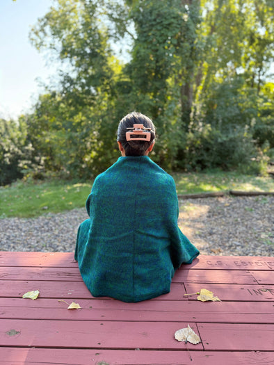 HIMALAYAN YAK WOOL SHAWL / WRAP - 75"X32"
