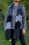 HIMALAYAN YAK WOOL SHAWL / WRAP - 75"X32"