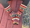 WOOL HAND KNITTED SOCKS -FLEECE LINING