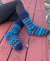 WOOL HAND KNITTED SOCKS -FLEECE LINING