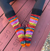 WOOL HAND KNITTED SOCKS -FLEECE LINING