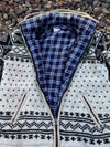 Wool hand-knitted fleece lined Jacket -Free shipping