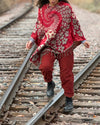 HIMALAYAN YAK WOOL PONCHO, HANDMADE IN NEPAL