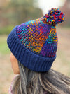 HIMALAYAN HANDKNITTED WOOL MITTEN/HAT WITH FLEECE LINING