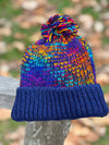 HIMALAYAN HANDKNITTED WOOL MITTEN/HAT WITH FLEECE LINING