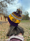 HIMALAYAN HANDKNITTED WOOL MITTEN/HAT WITH FLEECE LINING