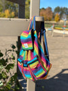 Handwoven Cotton 3 Pocket backpack - Rainbow