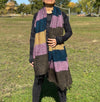 HIMALAYAN YAK WOOL SHAWL/WRAP - STRIPE - 82"X39"