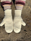 HIMALAYAN HANDKNITTED WOOL MITTEN WITH FLEECE LINING