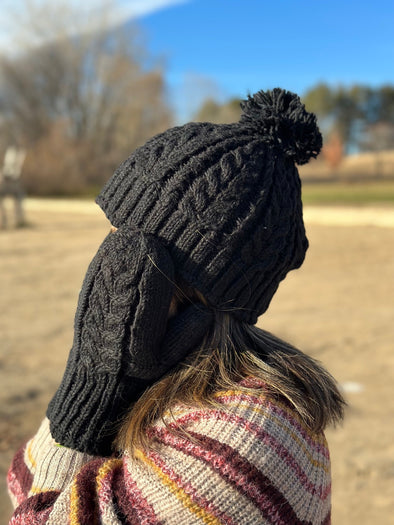 HIMALAYAN HANDKNITTED WOOL MITTEN WITH FLEECE LINING