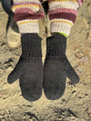 HIMALAYAN HANDKNITTED WOOL MITTEN WITH FLEECE LINING