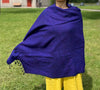 HIMALAYAN YAK WOOL SHAWL / WRAP - 75"X32"