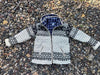 Wool hand-knitted fleece lined Jacket -Free shipping