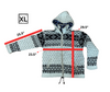 Wool hand-knitted fleece lined Jacket -Free shipping