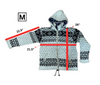 Wool hand-knitted fleece lined Jacket -Free shipping
