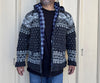 Wool hand-knitted fleece lined Jacket -Free shipping