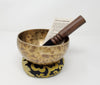 OLD HAND BEATEN TIBETAN SINGING BOWL 6"