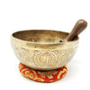 Handmade Tibetan Singing Bowl with Lord Shiva (God of Yoga) - 9"