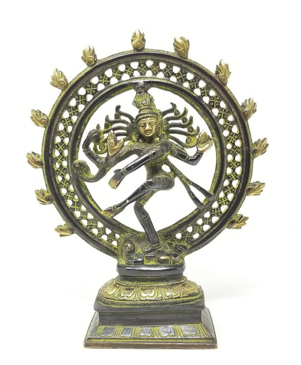 BRASS NATARAJA (KING OF DANCE) STATUE 9.5"