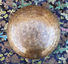 Handmade singing bowl with eight auspicious symbol 10.5"