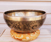 HANDMADE TIBETAN SINGING BOWL WITH OM 9"