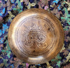HAND BEATEN TIBETAN SINGING BOWL 9" WITH SEVEN CHAKRA SYMBOL