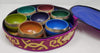 Seven Chakra Symbol + Color Singing Bowl set