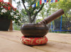 TIBETAN SINGING BOWL WITH MEDITATING BUDDHA 4"