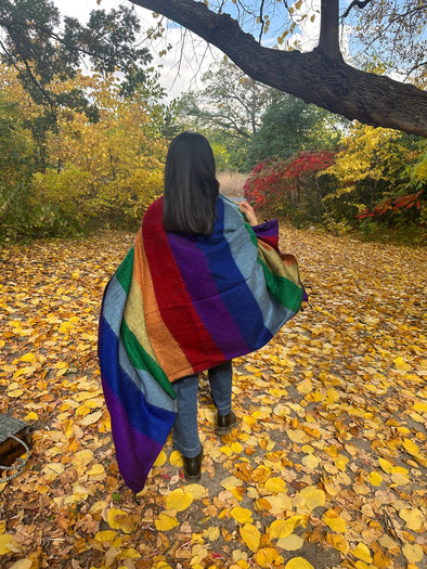 HIMALAYAN YAK WOOL SHAWL / WRAP - 82"X39"