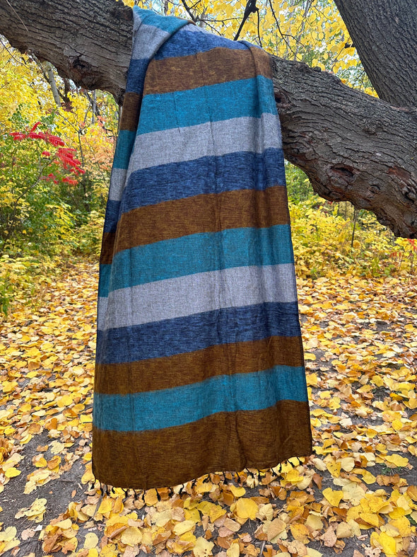 HIMALAYAN YAK WOOL SHAWL / WRAP - 82"X39"