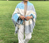 HIMALAYAN YAK WOOL SHAWL/WRAP - STRIPE - 82"X39"