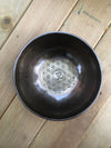 HAND BEATEN TIBETAN SINGING BOWL 7" WITH OM/FLOWER OF LIFE