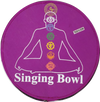 Seven Chakra Symbol + Color Singing Bowl set