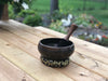 TIBETAN SINGING BOWL WITH MEDITATING BUDDHA 7"