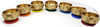 Seven Chakra Symbol Singing Bowls Set