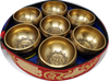 Seven Chakra Symbol Singing Bowls Set