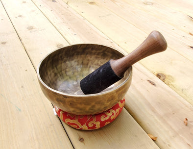 Hand beaten Tibetan Singing Bowl 7"